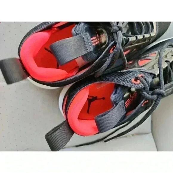 Nike Wmns Jordan Air Max  Black Av5186-002 Excellent A100 - Picture 8 of 9